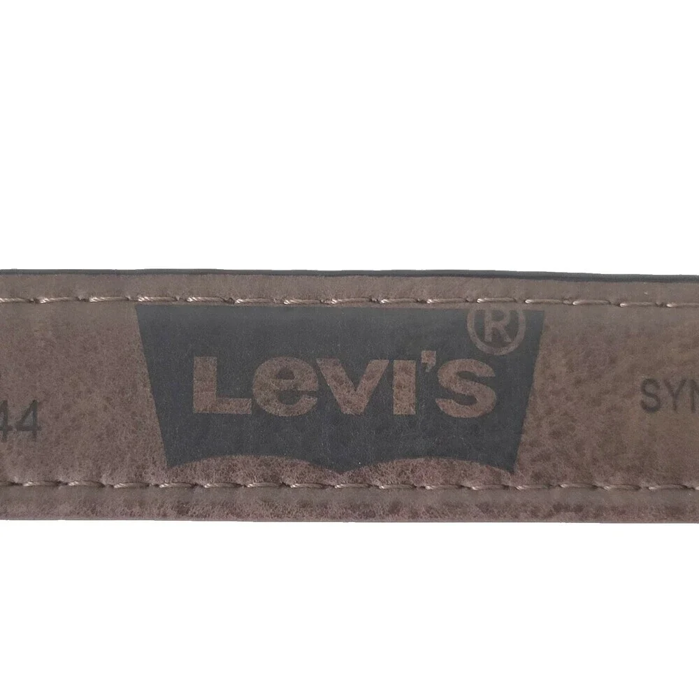 Levi's Belt XL 42-44 Men's Brown Synthetic Leather Stitching